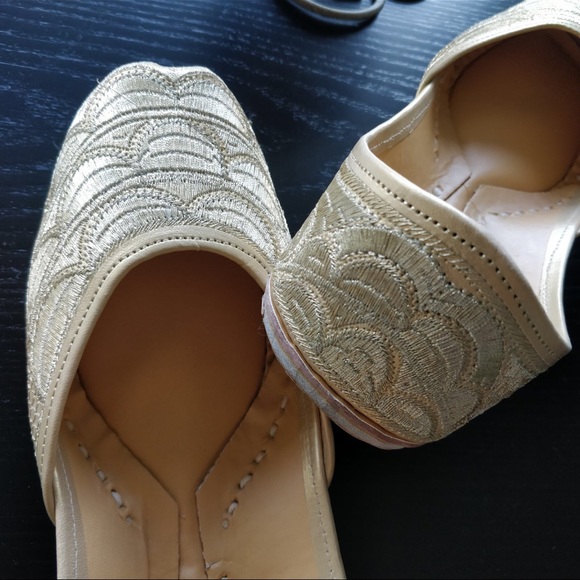 New 2018 ! Soft Light Golden Jutti - Picture 5 of 6